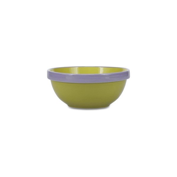Zelená/fialová kameninová miska 710 ml Duo – ONA-image-1