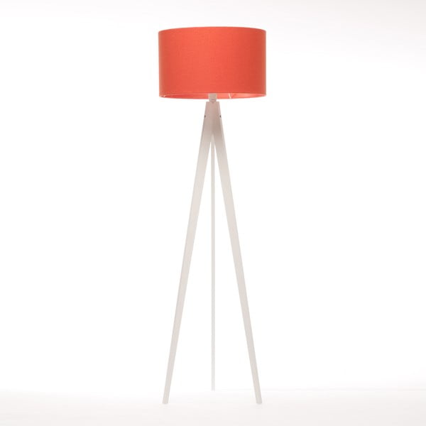 Stojacia lampa Artist Red Felt/White Birch, 125x42 cm