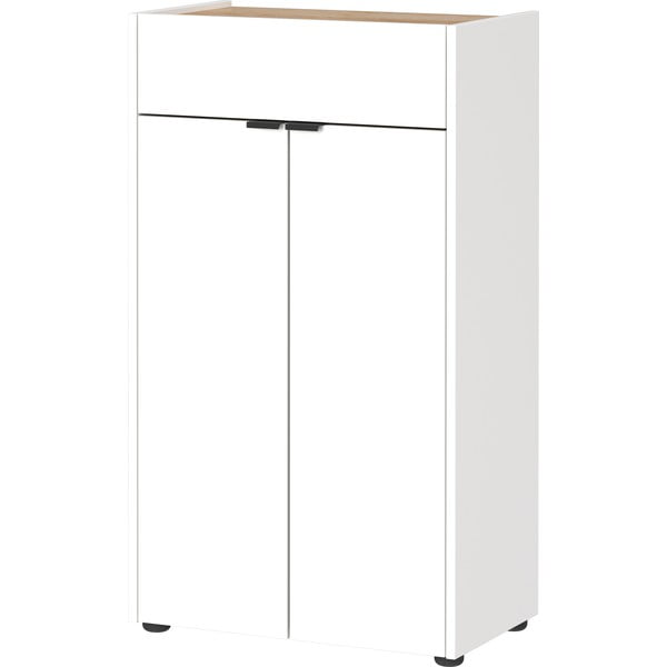 Biela vysoká kúpeľňová skrinka 60x98 cm Forano – Germania-image-3