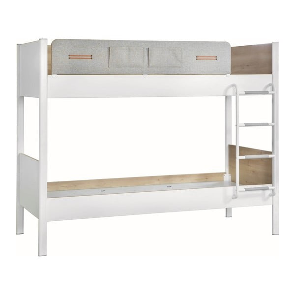 Biela detská poschodová posteľ Dynamic Bunk Bed, 100 × 190 cm