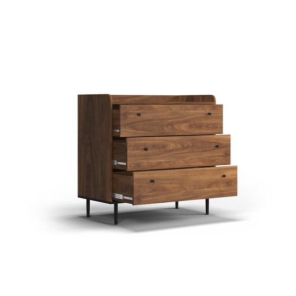 Nízka komoda v dekore orecha 90x90 cm Ely - Cosmopolitan Design-image-4