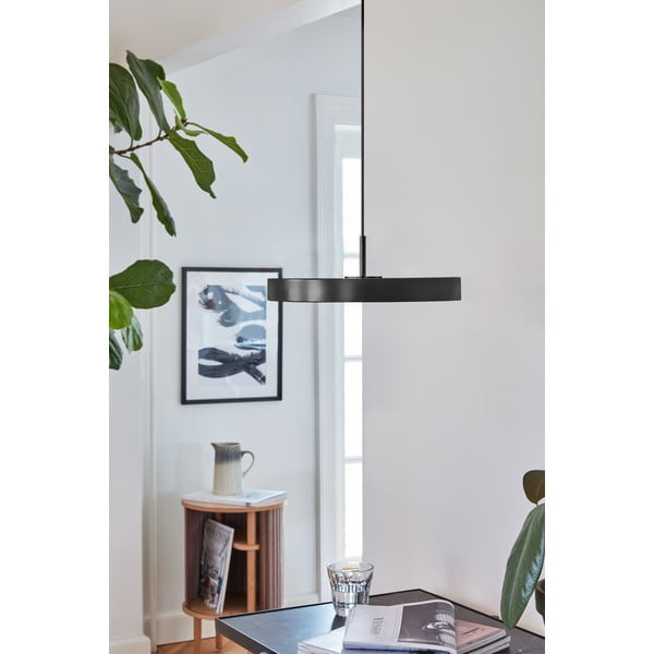 Čierne LED závesné svietidlo so stmievačom s kovovým tienidlom ø 31 cm Asteria Plus Mini – UMAGE-image-1