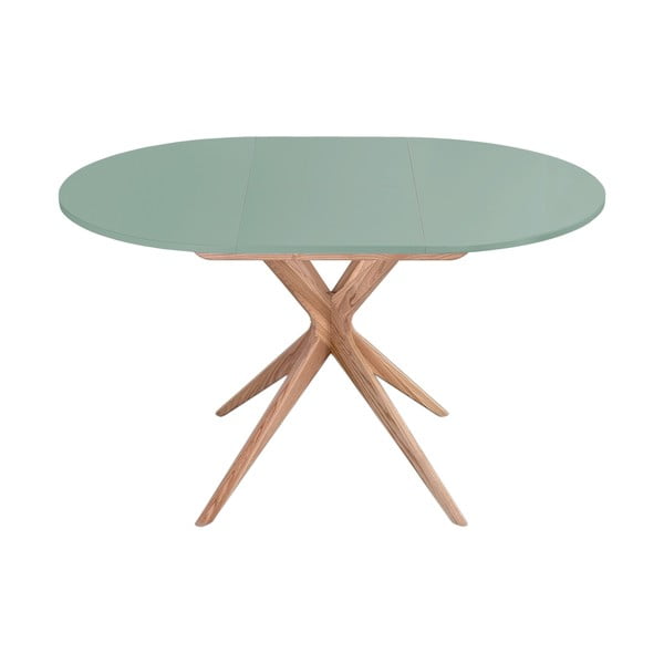 Okrúhly rozkladací jedálenský stôl s prídavnou doskou ø 90 cm Jubi – Ragaba-image-1