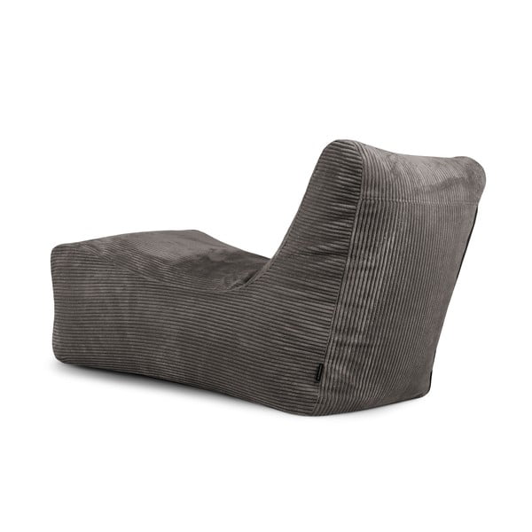 Tmavohnedý menčestrový sedací vak Lounge – SLOWDOWN-image-4