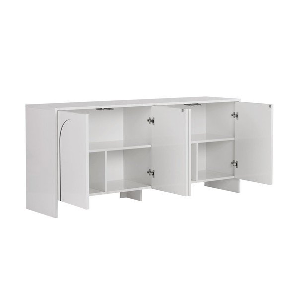 Biela komoda 180x80x45 cm Arlen  – Kalune Design-image-4