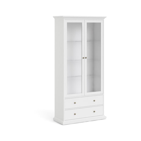 Biela vitrína 96x201 cm Paris – Tvilum-image-3