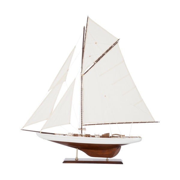 Dekoratívna plachetnica Sail Boat White, 103 cm