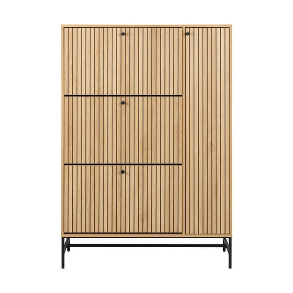 Výklopná skrinka na topánky v dekore duba v prírodnej farbe 99x140x35 cm Albany  – Actona-image-4