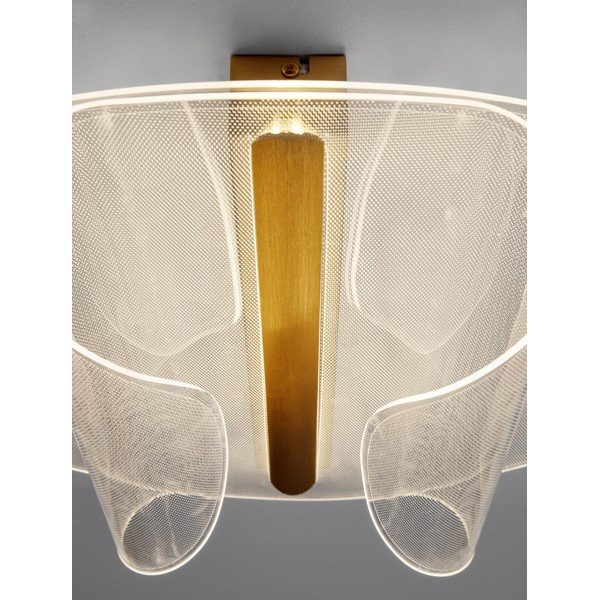 Hliníkové LED stropné svietidlo so stmievačom v zlatej farbe 55x45 cm Valentin – Nova Luce-image-4