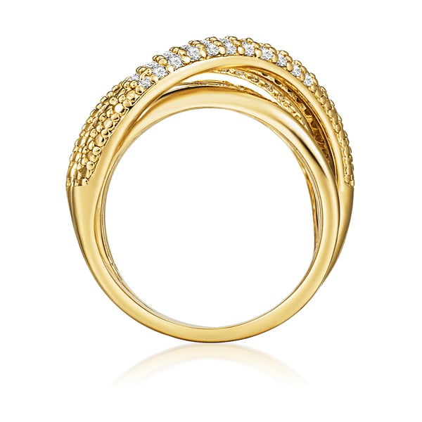 Dámsky prsteň zlatej farby Tassioni Barbara, 52-image-2