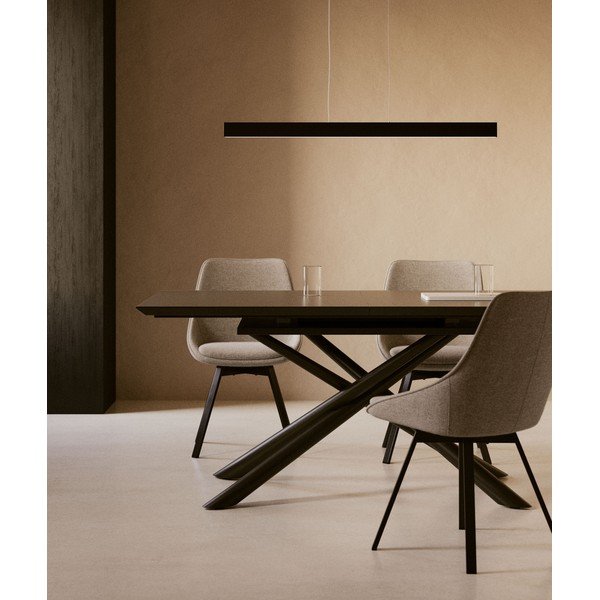 Rozkladací jedálenský stôl s prídavnou doskou s keramickou doskou 90x160 cm Theone – Kave Home-image-1