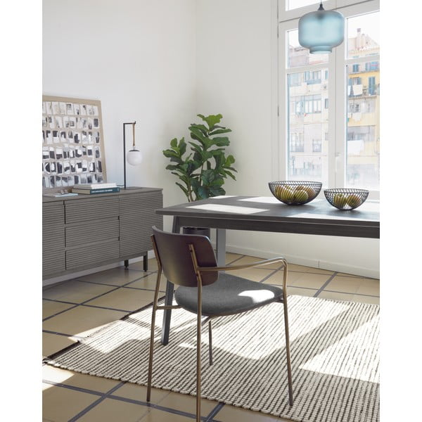 Sivá jedálenská stolička Maureen – Kave Home-image-1