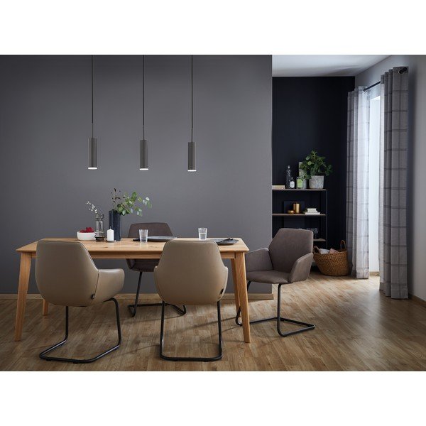 Čierne LED stmievateľné závesné svietidlo Stina – Fischer & Honsel-image-1