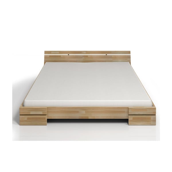 Dvojlôžková posteľ z bukového dreva Skandica Sparta, 140 × 200 cm