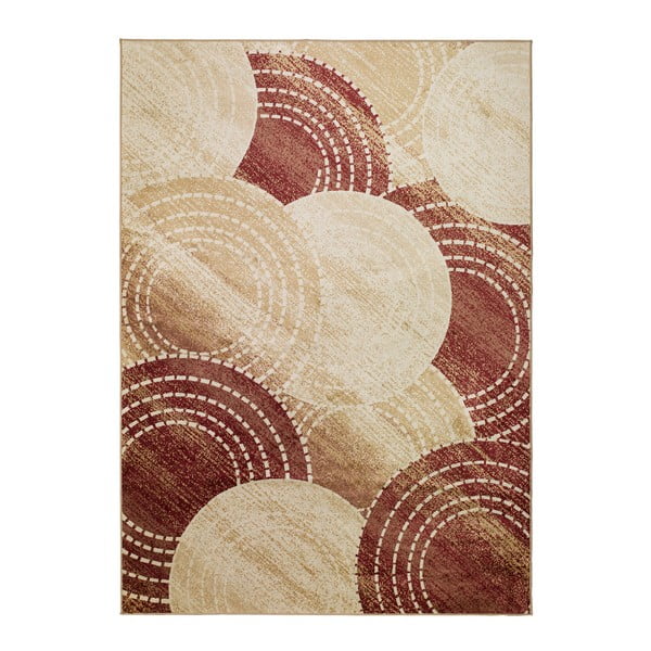 Červeno-béžový koberec MOMA Belga, 160 × 230 cm