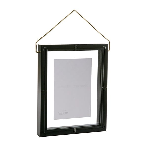 Čierny závesný fotorám VERSA, na fotografii 10 × 15 cm