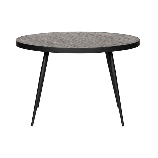Čierny jedálenský stôl WOOOD Vic, ⌀ 120 cm