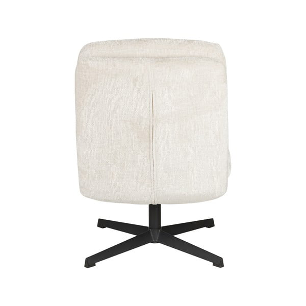Krémové otočné kreslo Kai – White Label-image-4