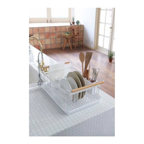 Odkvapávač s detailom z bukového dreva YAMAZAKI Tosca-image-4