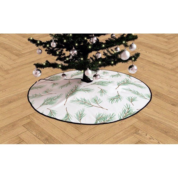 Bavlnený koberec pod vianočný stromček Butter Kings Fir Branches, ø 130 cm-image-2