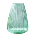 Zelená sklenená váza Bitz Kusintha, výška 22 cm