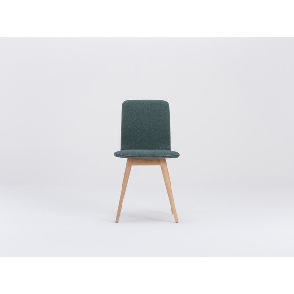 Zelená jedálenská stolička s podnožím z dubového dreva Gazzda Ena-image-2