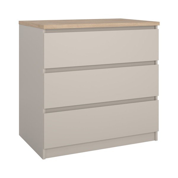 Krémovobiela komoda 77x76x50 cm Naia – Tvilum