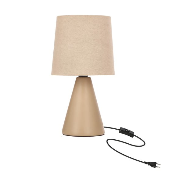 Béžová stolová lampa s textilným tienidlom (výška  24,5 cm) Satti – Candellux Lighting-image-3