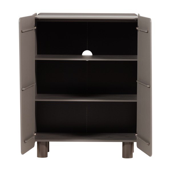 Hnedá skrinka z borovicového dreva 100x135x45 cm Root – WOOOD-image-4