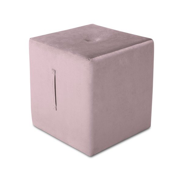 Ružový puf Mazzini Sofas Margaret, 40 × 45 cm