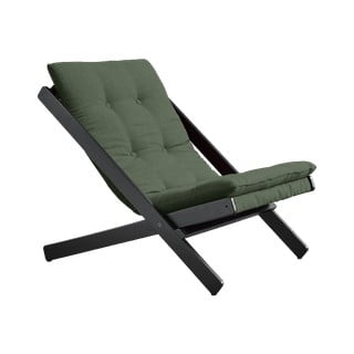 Olivovozelené skladacie kreslo z bukového dreva Karup Design Boogie Black/Olive Green