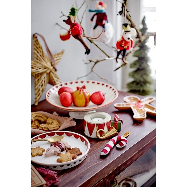 Krémová miska s vianočným motívom z kameniny Jolly – Bloomingville-image-1