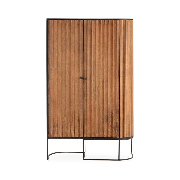 Komoda z mangového dreva v prírodnej farbe 100x165x40 cm Curve – MOME-image-3