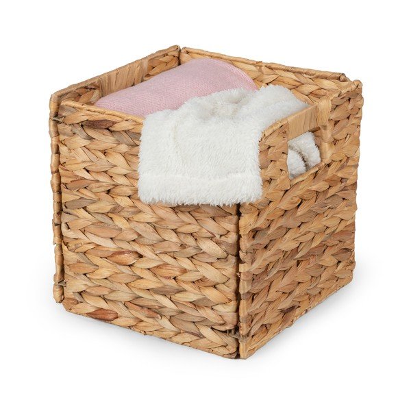 Košík z vodného hyacintu 24x24x24 cm – Compactor-image-2