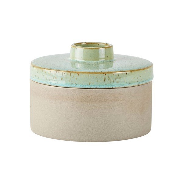 Kameninová váza s vekom Villa Collection Dusty, výška 10 cm