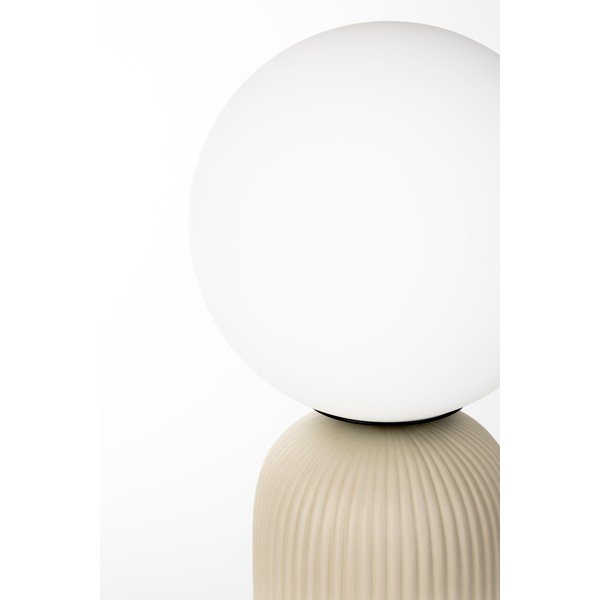 Béžová keramická stolová lampa so skleneným tienidlom (výška  53 cm) Dash – Zuiver-image-4