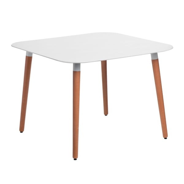Stôl D2 Copine, 100x100 cm, biely