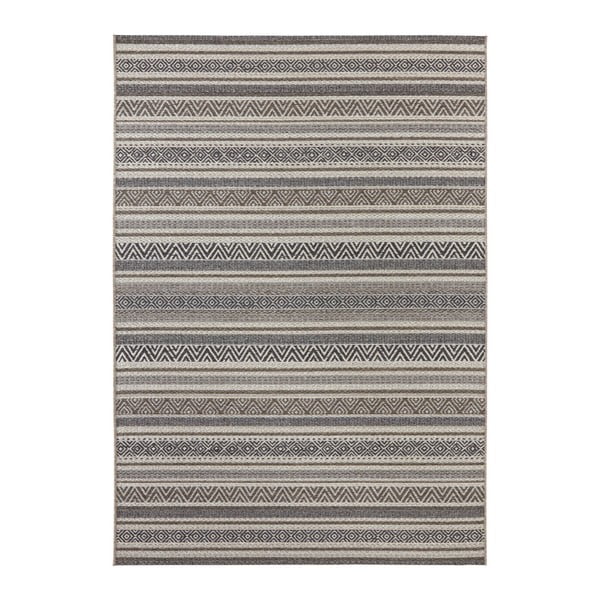 Hnedo-sivý koberec vhodný aj do exteriéru Elle Decoration Bloom Rodez, 200 × 290 cm