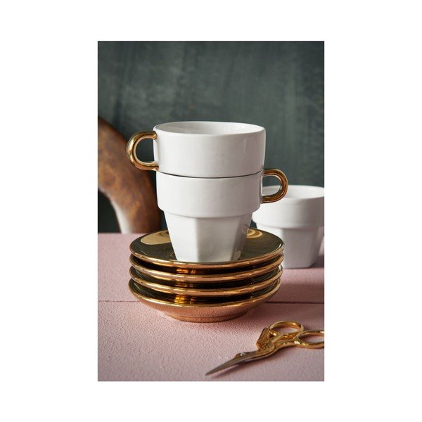 Sada 4 hrnčekov so stojančekom Espresso Tower-image-2