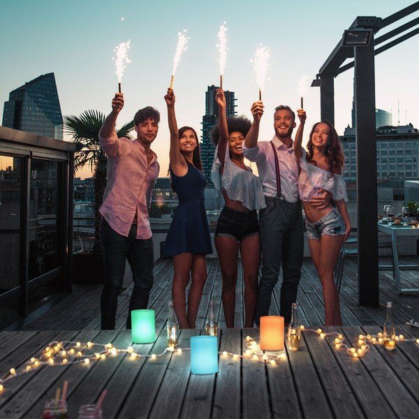 Biela LED stolová lampa (výška 15 cm) Ceppo – Fischer &amp; Honsel-image-1