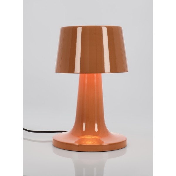 Oranžová kovová LED stolová lampa s kovovým tienidlom (výška  51 cm) Turner – Bizzotto-image-1