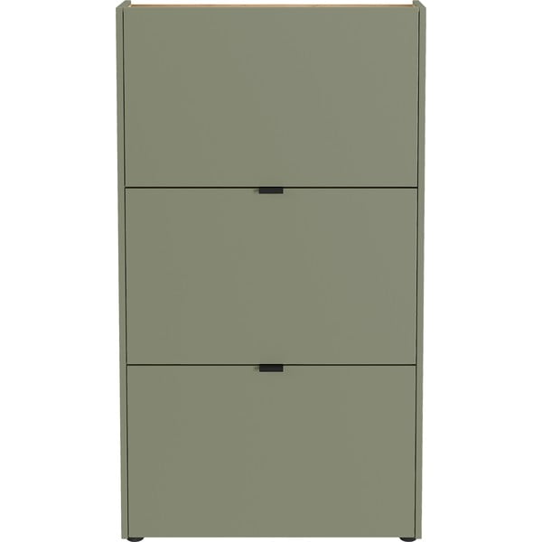 Taupe výklopná skrinka na topánky 71x127x22 cm Ameca – Germania-image-3