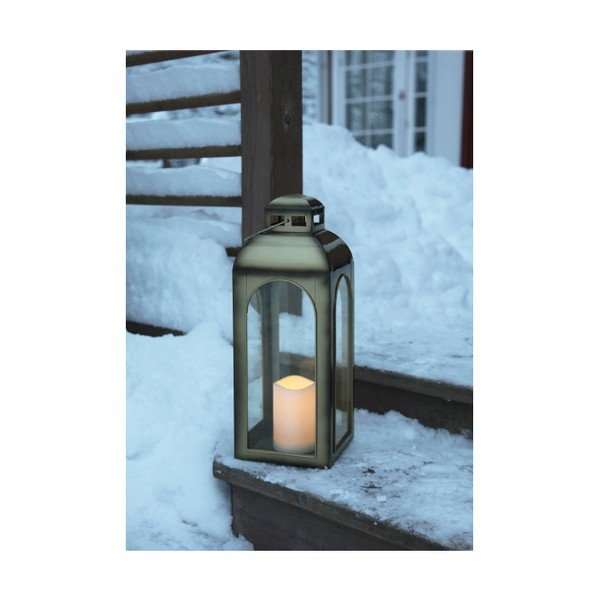 LED lampáš v bronzovej farbe vhodný do exteriéru Best Season Miriam, výška 43 cm-image-1