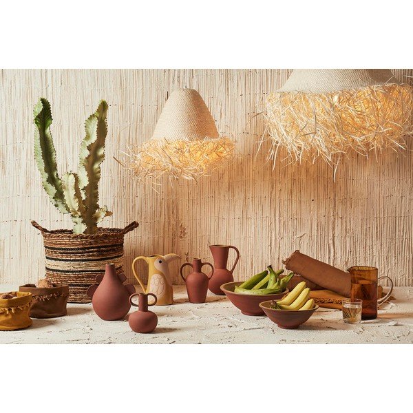 Krémové závesné svietidlo ø 50 cm Palmeraie - Côté Table-image-1