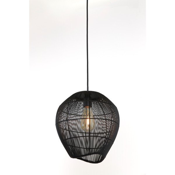 Čierne stropné svietidlo ø 28 cm Yumi - Light & Living-image-3