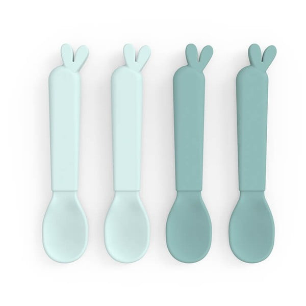 Súprava 4 modrých detských lyžičiek Done by Deer Lalee-image-1