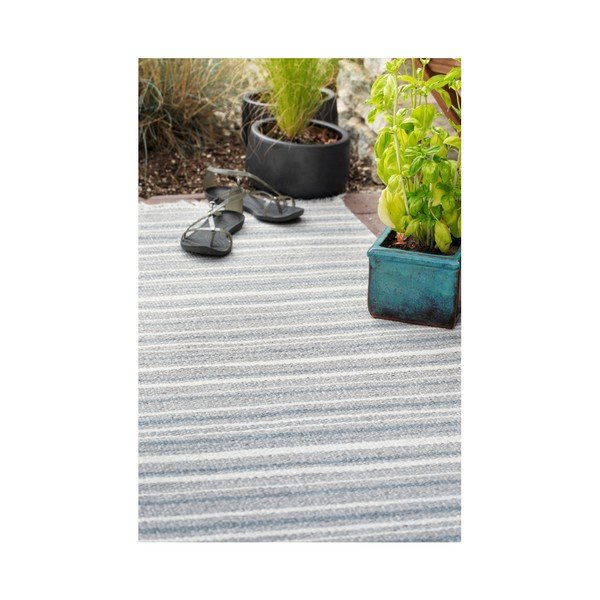 Sivo-biely behúň vhodný do exteriéru Narma Hullo, 70 × 300 cm-image-3