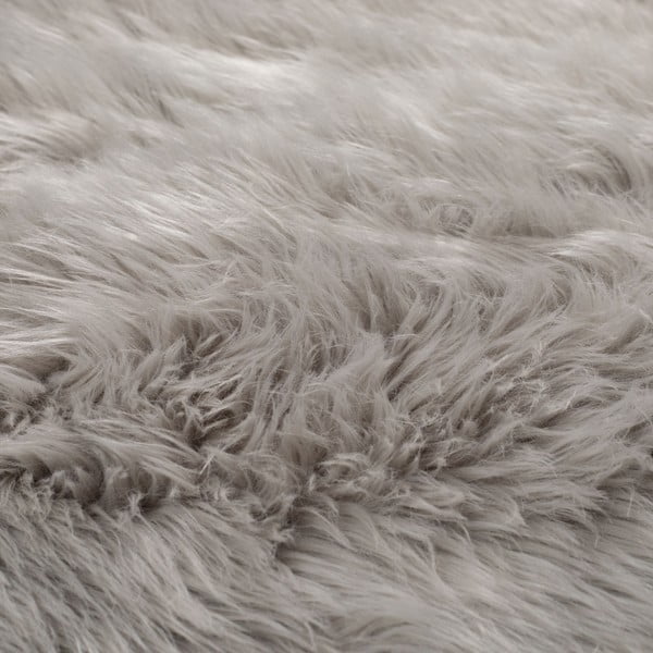 Sivý koberec Flair Rugs Sheepskin, ⌀ 120 cm-image-1