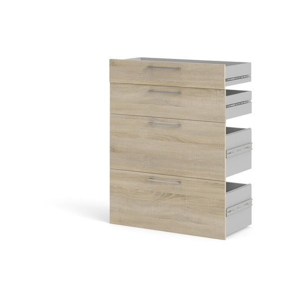 Komponent - zásuvky v dekore duba v prírodnej farbe 84x105 cm Prima - Tvilum-image-2