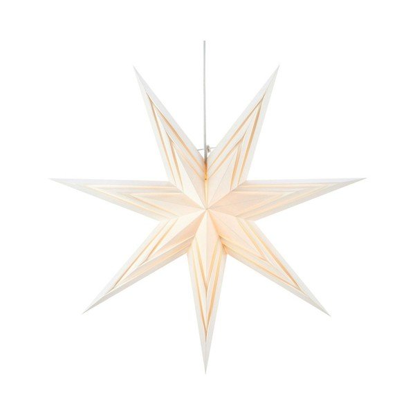 Biela závesná svetelná dekorácia s vianočným motívom ø 70 cm Sombra – Markslöjd